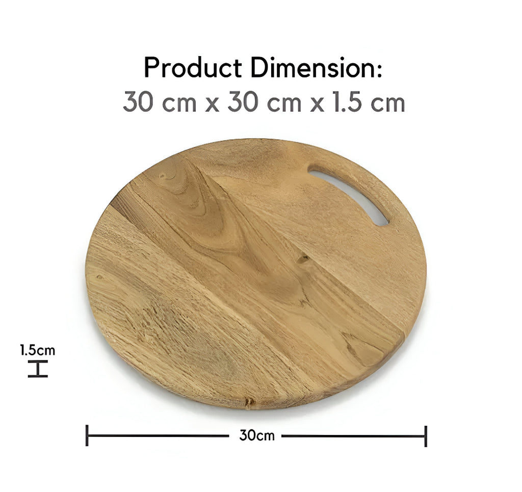 Premium Wooden Chopping Board – Thick, Durable & Knife-Friendly