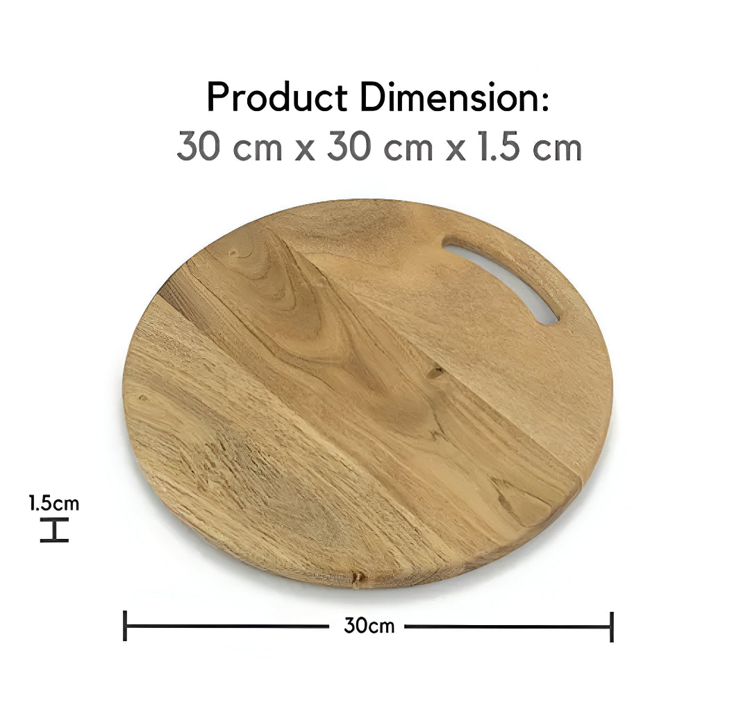 Premium Wooden Chopping Board – Thick, Durable & Knife-Friendly