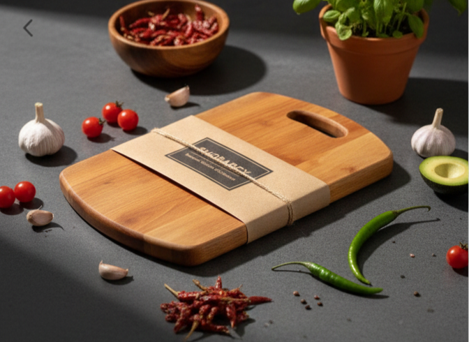 Premium Wooden Chopping Board – Thick, Durable & Knife-Friendly