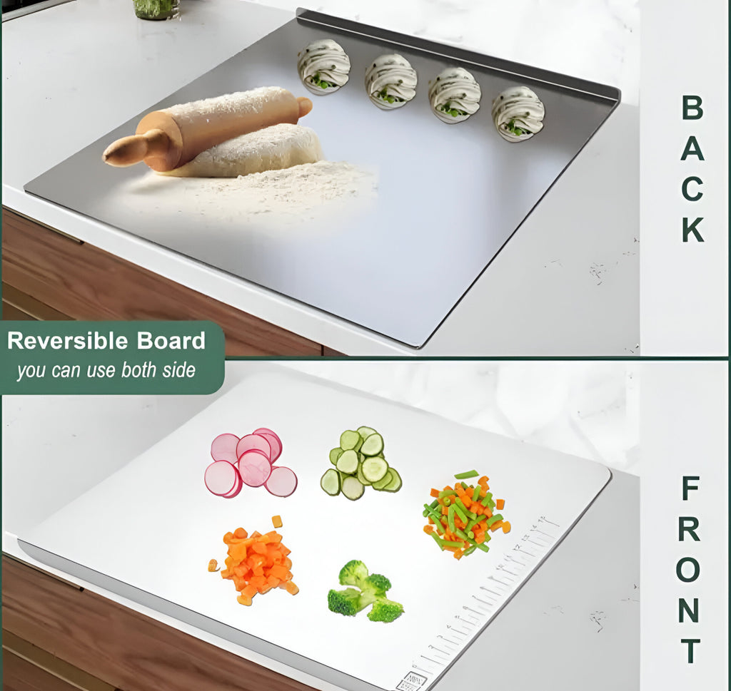 Premium Stainless Steel Chopping Board – Hygienic, Heavy-Duty & Food-Safe