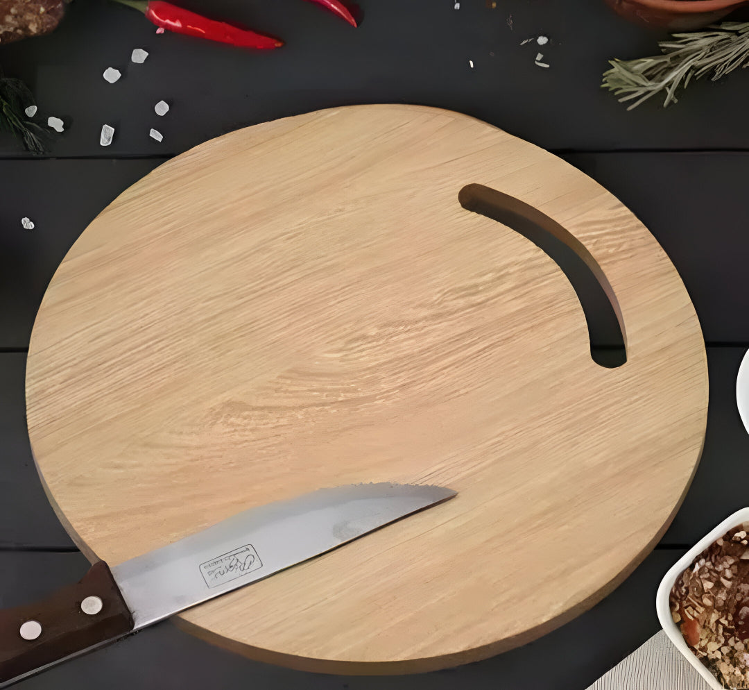 Premium Wooden Chopping Board – Thick, Durable & Knife-Friendly