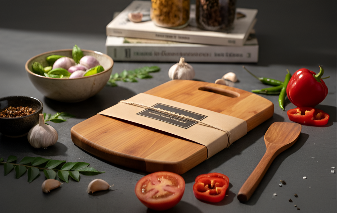 Premium Wooden Chopping Board – Thick, Durable & Knife-Friendly
