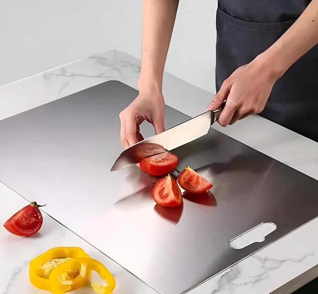 Premium Stainless Steel Chopping Board – Hygienic, Heavy-Duty & Food-Safe